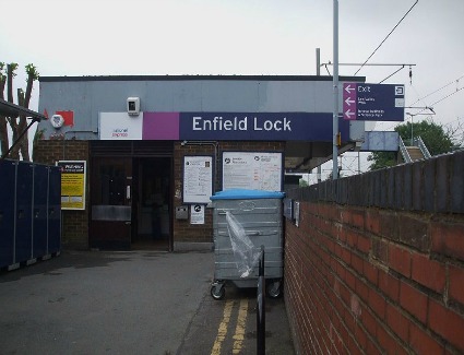 Enfield Lock Train Station, London